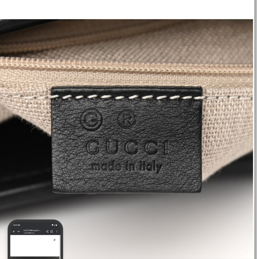 Gucci Black Microguccisma Backpack Purse - Picture 8 of 16